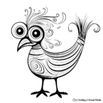 Exotic Printable Bird Coloring Pages 3