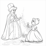 Fairy Godmother Magic Scene Coloring Pages 3