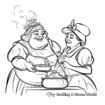 Fairy Godmother Magic Scene Coloring Pages 4