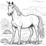 Fantasy Unicorn Horse Coloring Pages 3