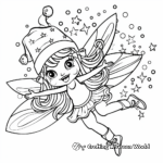 Festive Christmas Fairy Coloring Pages 2