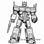 Film-Inspired Optimus Prime Coloring Pages 3