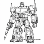 Film-Inspired Optimus Prime Coloring Pages 4