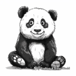 Friendly Cartoon Panda Coloring Pages 4
