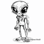 Friendly Extra-Terrestrials Coloring Pages 1