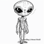 Friendly Extra-Terrestrials Coloring Pages 2