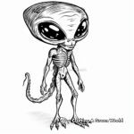 Friendly Extra-Terrestrials Coloring Pages 3