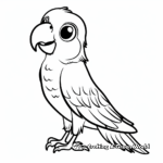 Friendly Parrot Coloring Sheets 3