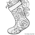 Fun Christmas Stocking Coloring Pages 1