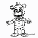 Funtime Freddy Fazbear Coloring Pages 1