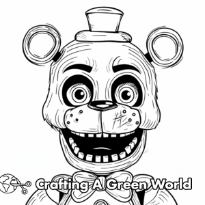 Freddy Fazbear Coloring Pages - Free &amp; Printable!