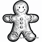 Giant Gingerbread Man Coloring Pages 2