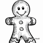 Giant Gingerbread Man Coloring Pages 3