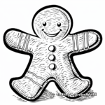 Giant Gingerbread Man Coloring Pages 4