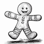 Gingerbread Man and Friends Coloring Pages 3