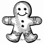 Gingerbread Man and Friends Coloring Pages 4