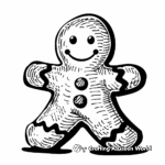 Gingerbread Man Story Characters Coloring Pages 3