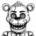 Golden Freddy Fazbear Coloring Pages 3