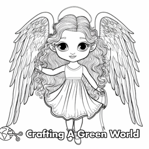 Angel Coloring Pages - Free &amp; Printable!