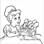 Gus and Jaq: Cinderella's Mouse Friends Coloring Pages 1