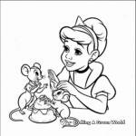 Gus and Jaq: Cinderella's Mouse Friends Coloring Pages 2