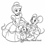 Gus and Jaq: Cinderella's Mouse Friends Coloring Pages 4