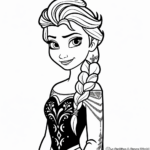 Icy Elsa Coloring Pages 4