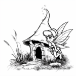 Idyllic Pixie Hollow: Tinkerbell's Home Coloring Pages 4