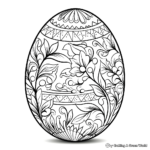 Intricate Easter Egg Design Coloring Pages 4