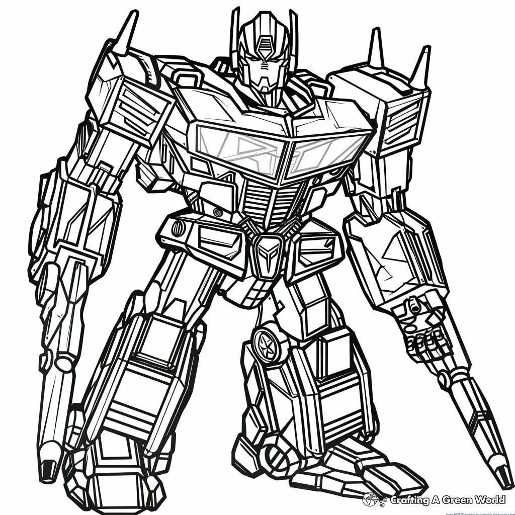 Optimus Coloring Pages Jace Printable