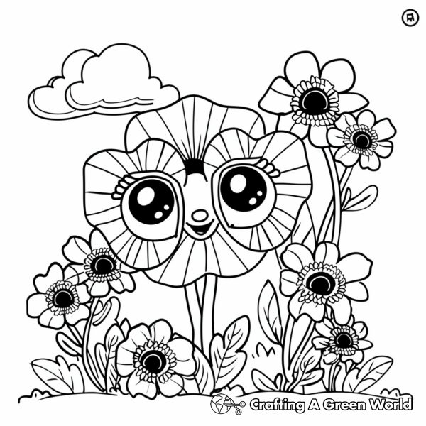 Kawaii Poppy Playtime Coloring Pages 1