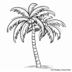 Kid-Friendly Cartoon Palm Tree Coloring Pages 4