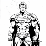 Kid-Friendly Cartoon Superman Coloring Pages 2