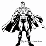 Kid-Friendly Cartoon Superman Coloring Pages 3