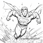 Kid-Friendly Cartoon Superman Coloring Pages 4