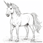 Kid-Friendly Magical Unicorn Coloring Pages 3