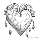 Kid-Friendly Simple Heart Coloring Pages 1