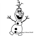 Lovable Olaf Frozen 2 Coloring Pages 1