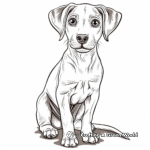 Lovable Rescue Dog Coloring Pages 1