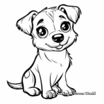 Lovable Rescue Dog Coloring Pages 4