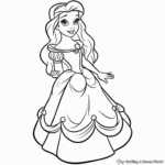 Magical Belle Coloring Page 4