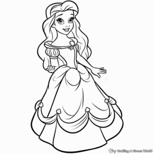 Disney Princess Coloring Pages - Free &amp; Printable!