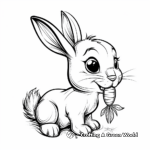 Magical Bunny with Carrot Fairy Tale Coloring Pages 2