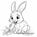 Magical Bunny with Carrot Fairy Tale Coloring Pages 3