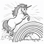 Magical Jumping Unicorn Coloring Pages 4