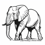 Majestic Elephant Coloring Pages 2