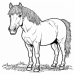 Majestic Horse Coloring Pages 4
