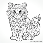 Majestic Lion Cat Coloring Pages 3