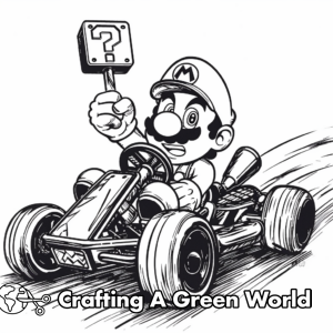 Mario Kart Coloring Pages - Free & Printable!