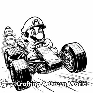 Mario Kart Coloring Pages - Free & Printable!